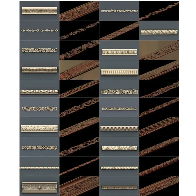 67pcs/set Decor horizontal 3d model STL relief for cnc STL format 3d model for cnc stl relief artcam vectric aspire