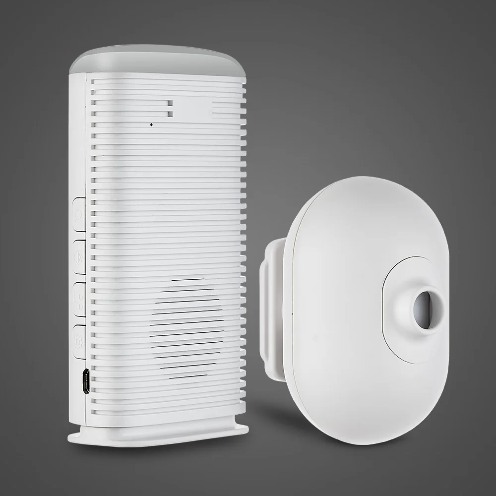 

KERUI DW9 Wireless Home Alarm Waterproof PIR Motion Detector Burglar Alarm System 16 Chimes Easy Install Wireless Doorbell