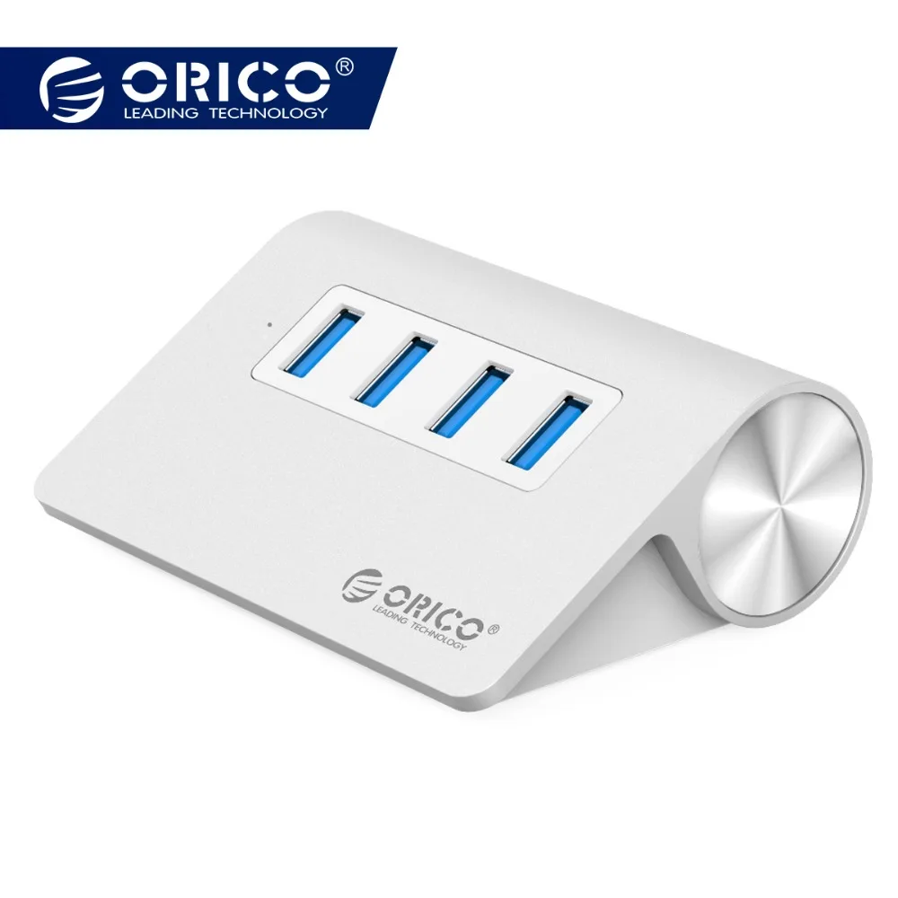 

ORICO Aluminum 4 ports USB 2.0 3.0 HUB High Speed Mini Splitter Portable Hub for Laptop PC Computer with 1M Data Cable