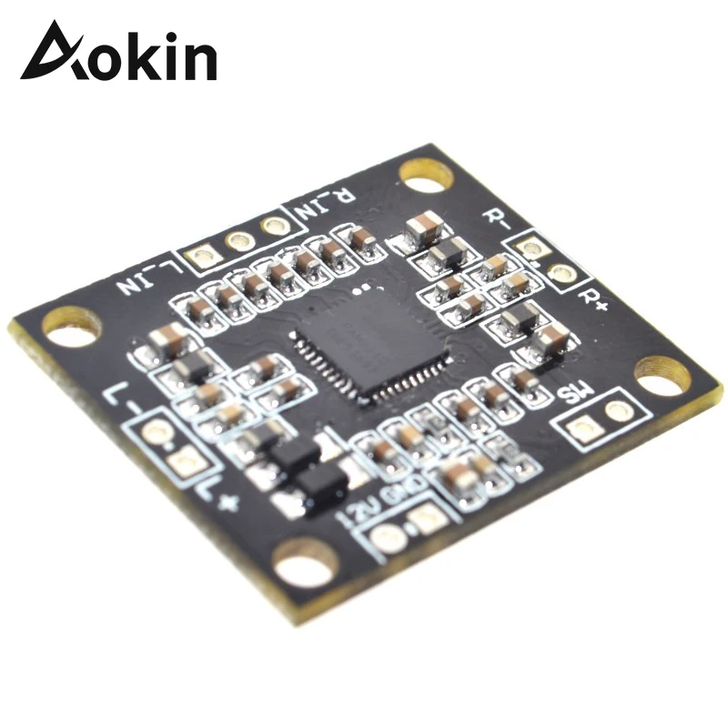 Aokin 12В PAM8610 плата модуля цифровой усилитель мощности 2x15 Вт двухканальный стерео