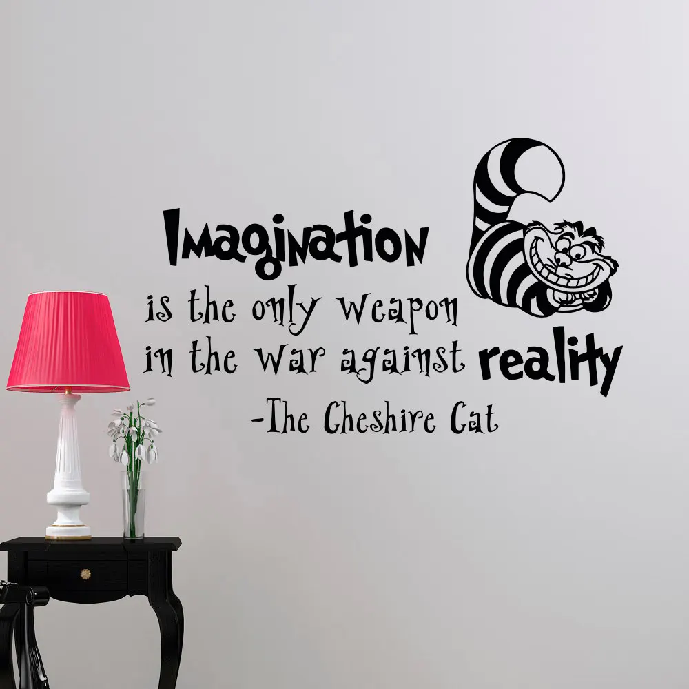 Wall Decal Alice In Wonderland Mural Cheshire Cat
