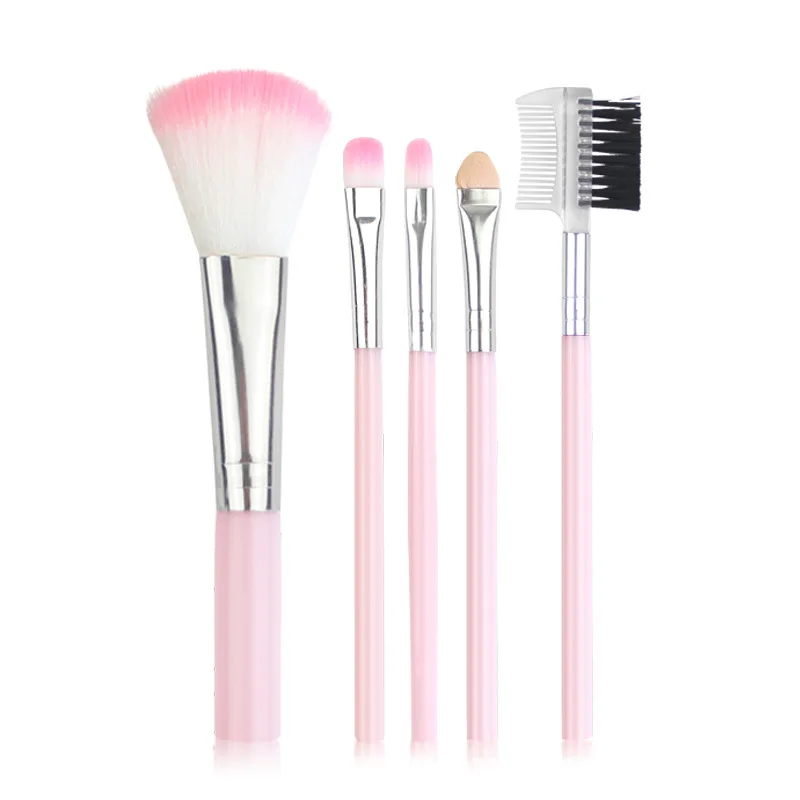 

LKE 5 pcs Makeup Brushes Set For Eyes Lips Eyebrow Brushes For Make up Portable Eye Brush Set Eye Shadow Eyelash