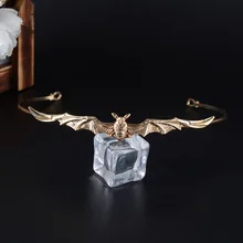 Свадебная Корона-Тиара в стиле барокко, панк, металлическая форма летучей мыши, свадебные аксессуары для волос, винтажный, из металлического сплава, со стразами, пышная корона, головной убор невесты