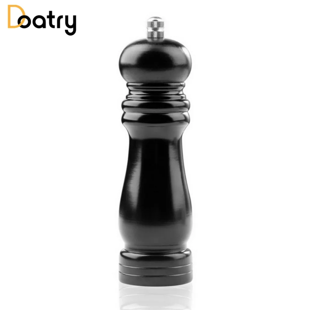 

Doatry Wooden Sapper Salt Spice Corn Mill Grinder Hand Movement Convenient Black Mill Home Kitchen Cooking Tools