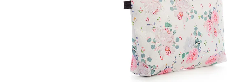Miyahouse женская сумка для путешествий с цветочным рисунком и листом, косметичка, сумки для макияжа, женские сумки на молнии, маленькие высококачественные сумки для макияжа