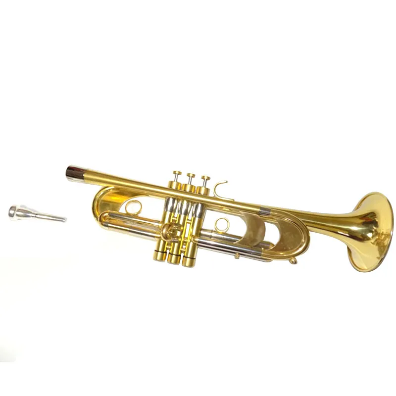 Professional Heavy Trumpet Passivation finish Bb Key Brass Trompete