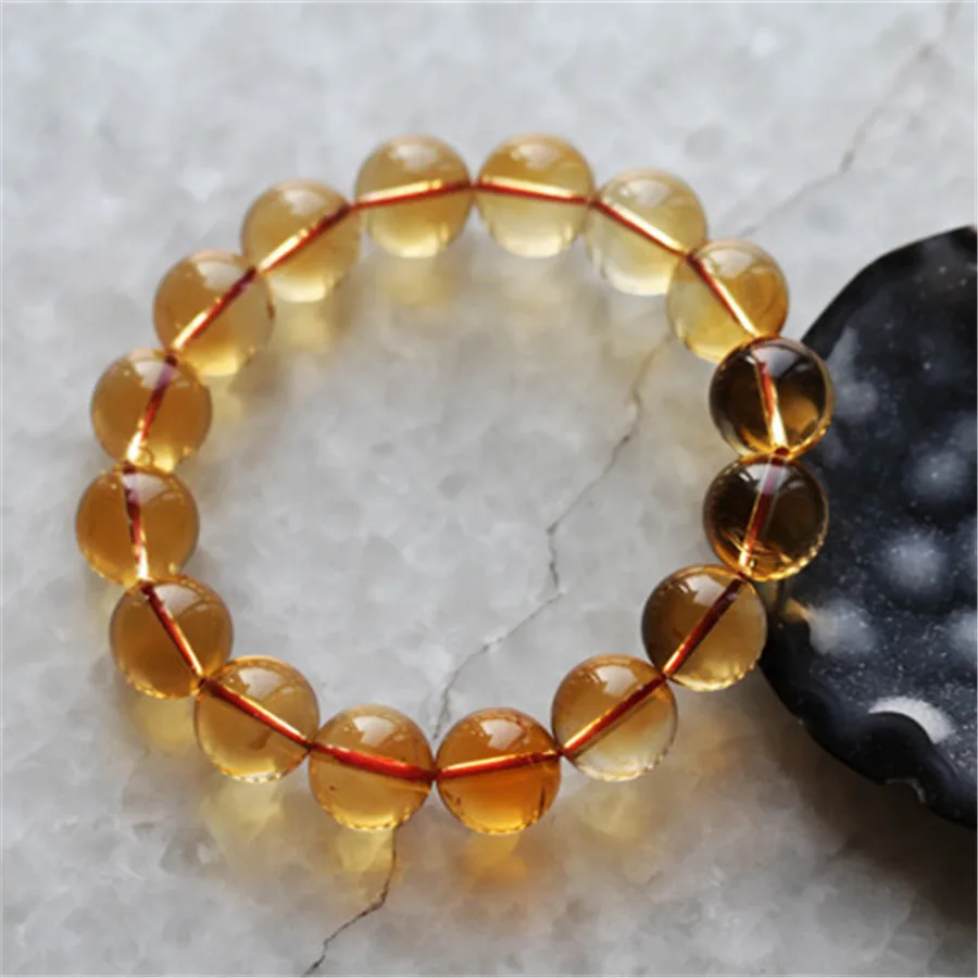

Wholesale Free Shipping 14mm Genuine Natural Quartz Crystal Round Beads Transparent Stretch Charm Womens Bracelets