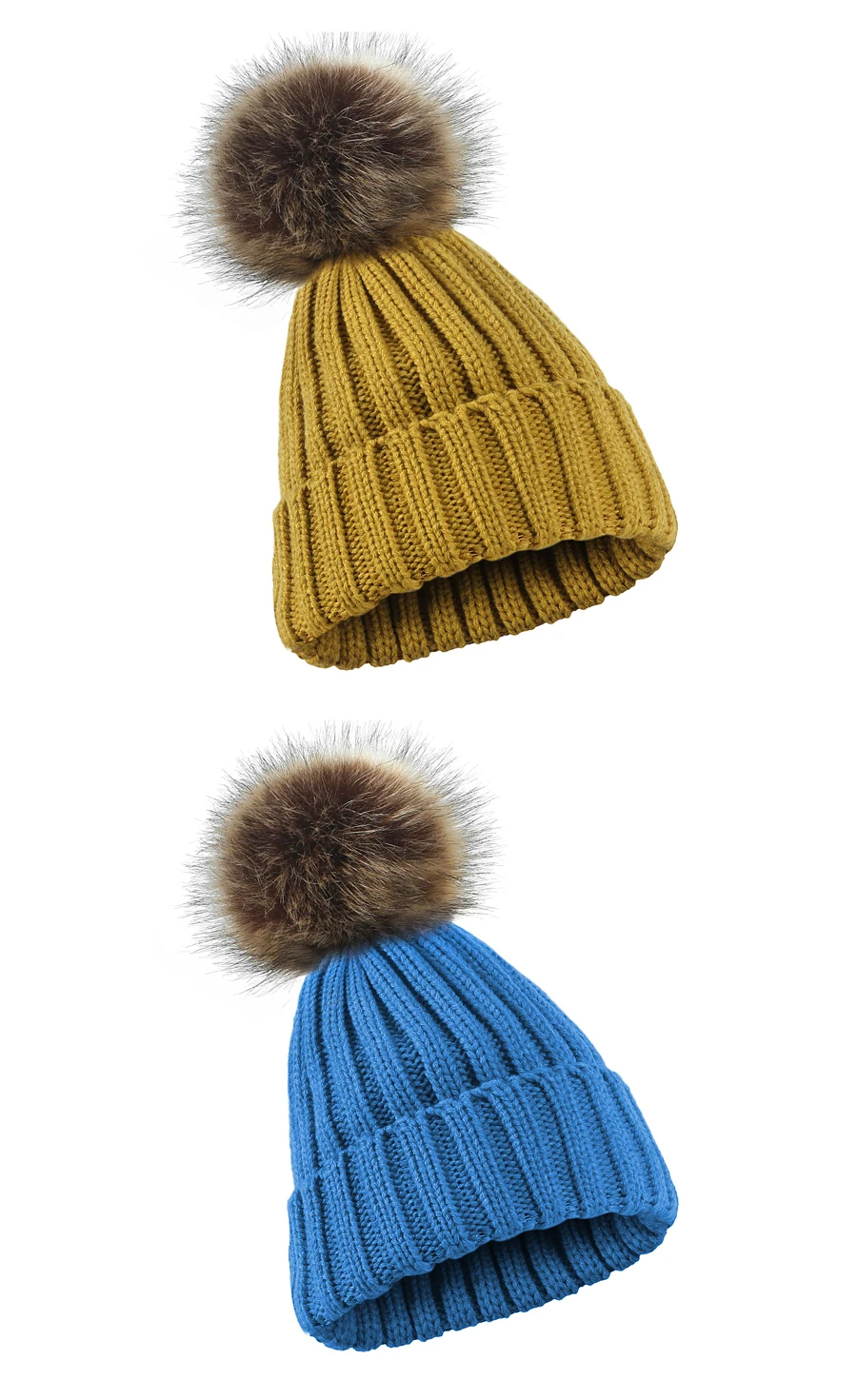 Однотонные зимние шапки, женская вязаная шапка с помпонами, Женская лыжная шапка для девочек, модные простые шапочки для женщин, теплая вязаная шапка