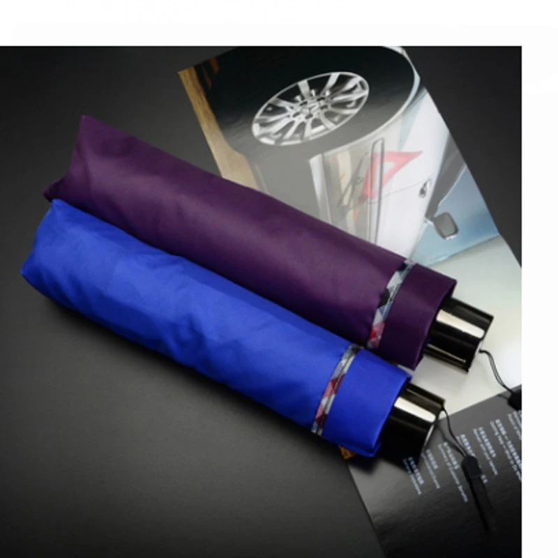 2019 New Fully-automatic Three Folding Male Commercial Compact Large Strong Frame Windproof 10Ribs Gentle Black Umbrellas (6)