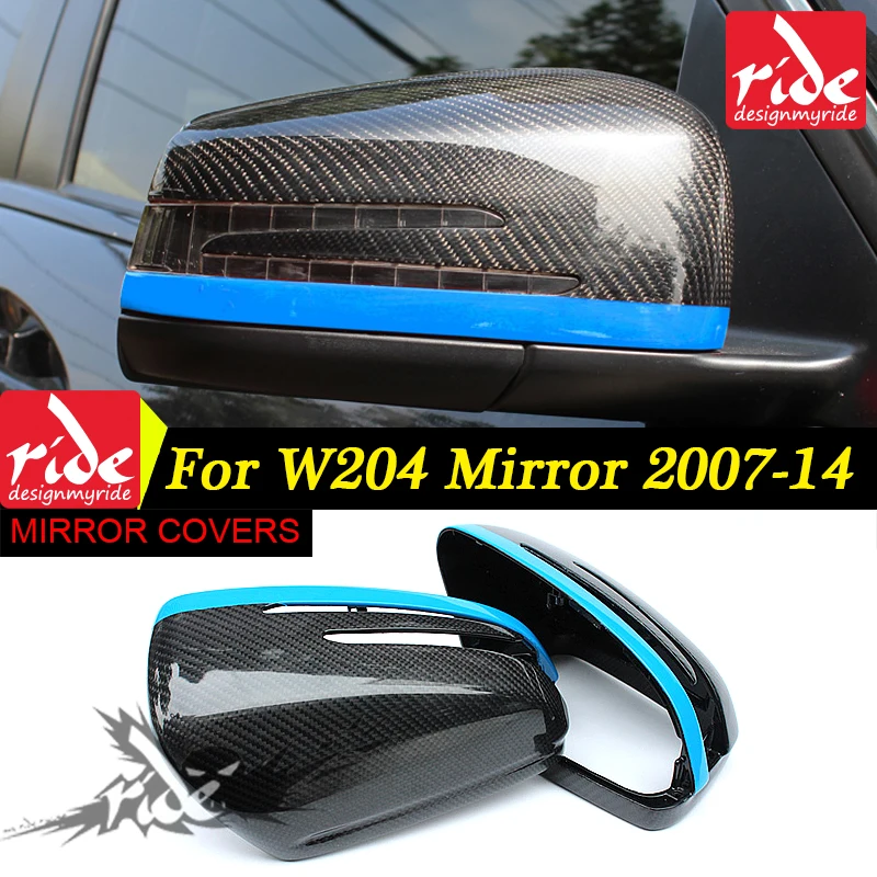 Real Carbon Fiber Mirror Cover 1:1 Replacement for BMW X5 X6 E70 E71 E72 2007-14