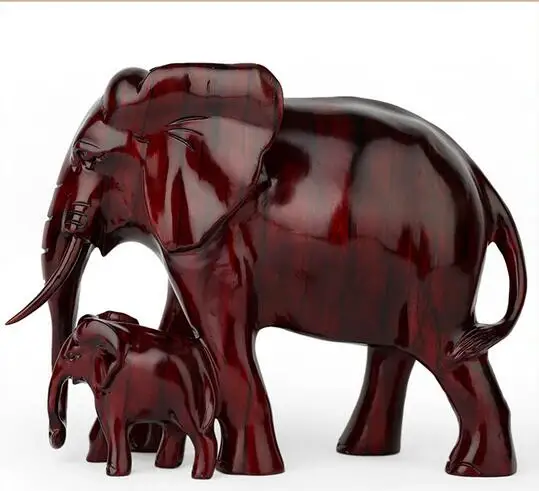 

Dongyang wood carving handicraft gift wholesale mahogany elephant wood solid wood feng shui ornaments as Dr.