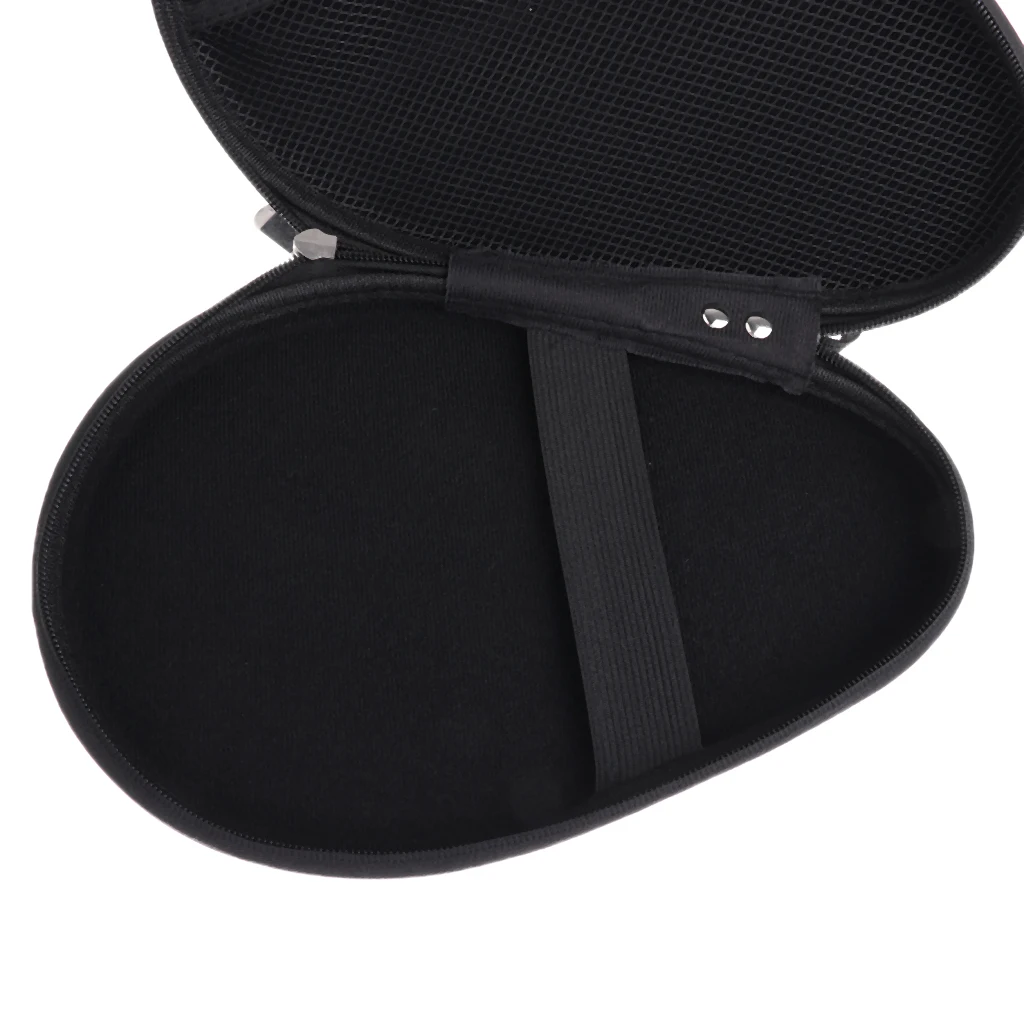 Waterproof Material Table Tennis Racket Hard Case Ping Pong Bat Bag Cover Hold 2 Paddles Silver Dark Blue