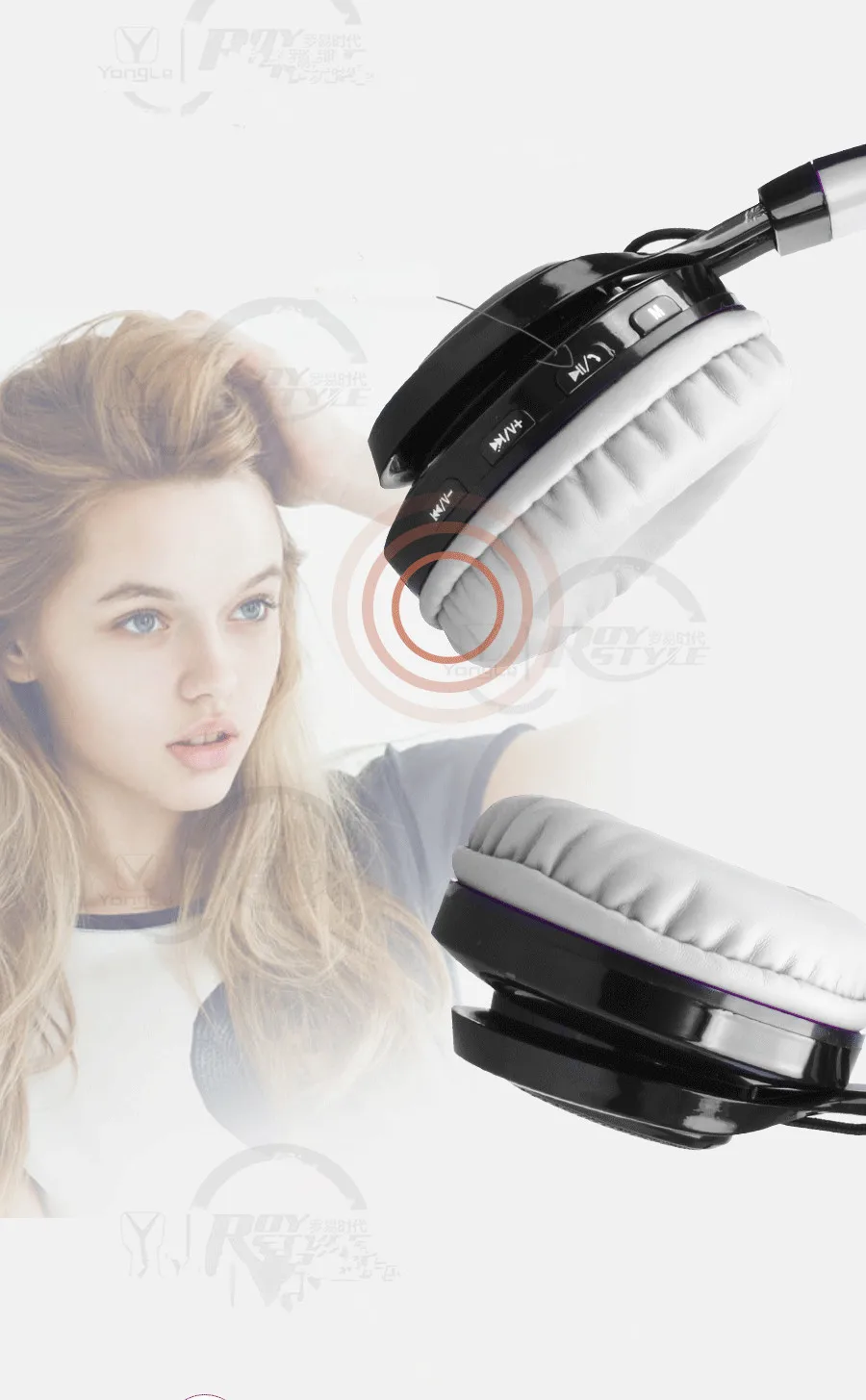 Dosmix беспроводные Bluetooth наушники супер бас Складная гарнитура стерео гарнитура с шумоподавителем с светодиодный подсветкой для iPhone xiaomi