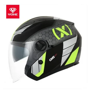 

2018 Summer New YOHE Half Face Motorcycle Helmet Knight protection YH-868 Half Cover Motorbike Helmets Made of ABS PC Lens Visor