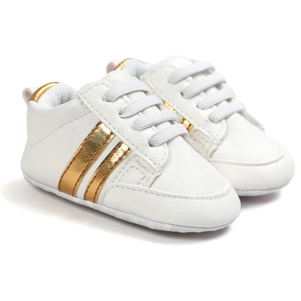 Детские кроссовки для мальчиков; домашняя обувь для малышей; обувь для первых шагов; зимняя обувь с мягкой подошвой для детей; обувь для девочек - Цвет: Gold