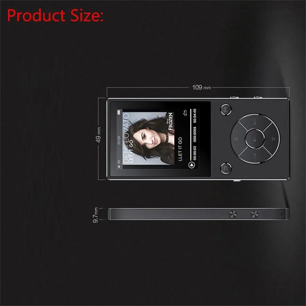 Bluetooth mp3 ruizu C11 music player built-in speaker with 2.4-inch TFT screen lossless sound player, support up to 128GB SD car zune mp3 player