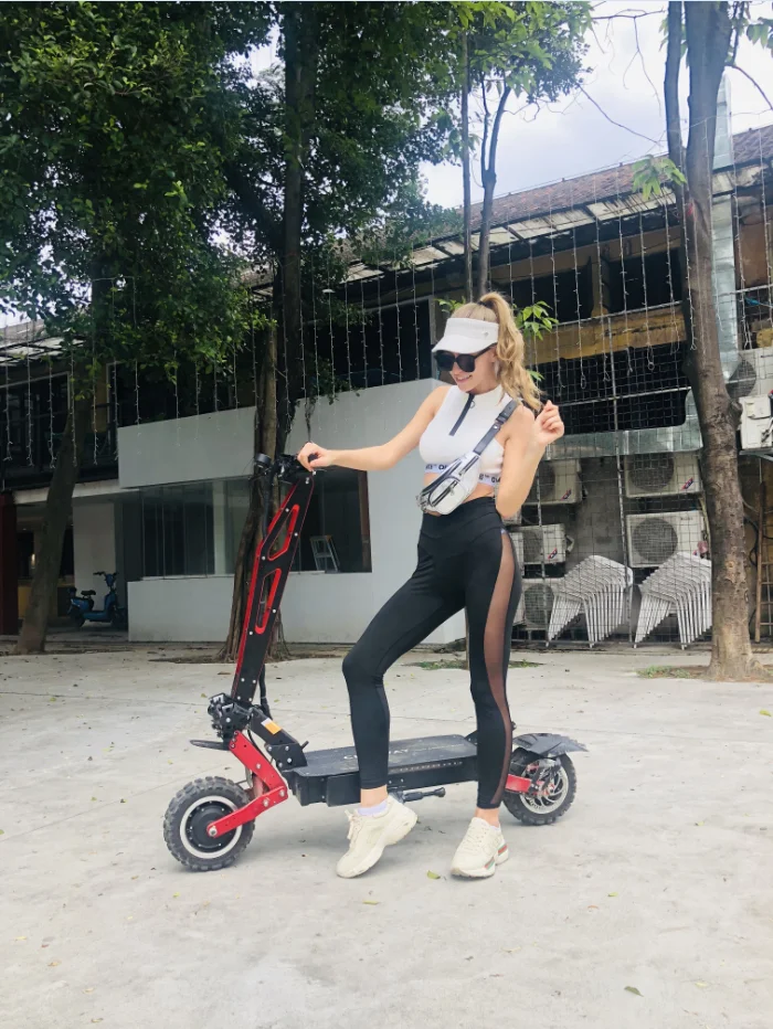 Clearance 2019 hottest CHICWAY Spiderman off-road electric scooter,Dual drive 3200W,Independent suspension,hydraulic shock absorber,80km/h 6