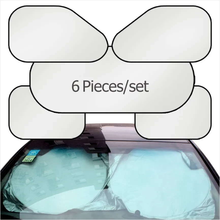 

Wholesale 6pcs/set Car Sunshade Sets Sunscreen Sun-Shading Board Car Window Solar Protection Baffle Car Accessories