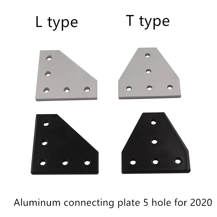 5 отверстий 90 градусов Соединительная плата пластина угловой кронштейн Соединительная полоска для алюминиевый профиль 1 шт