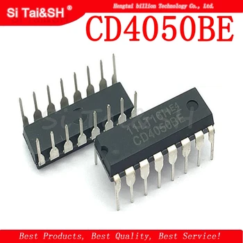 

10PCS CD4050BE DIP16 CD4050 DIP 4050BE DIP-16 new and original IC Six-phase buffer/converter