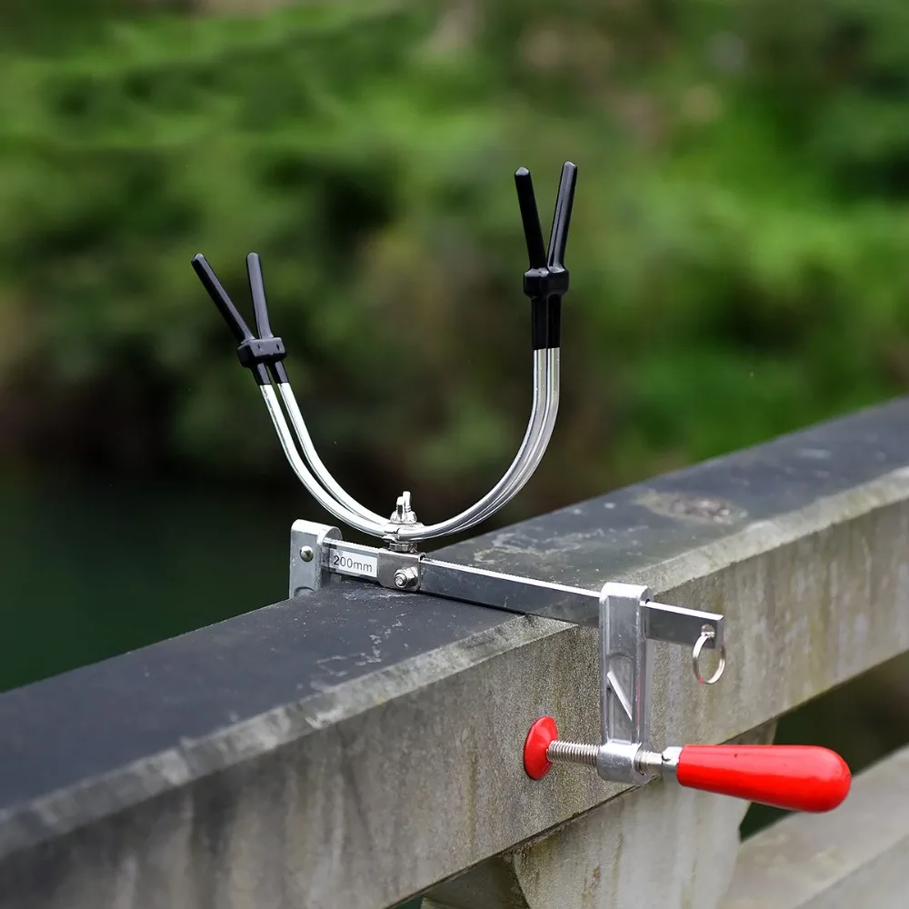 metal Fishing Rod Holder Adjustable Bracket Fishing Pole Bracket Stand