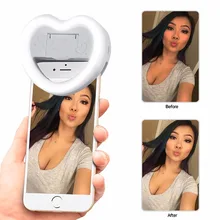 Зеркало макияж телефон светодиодный selfie кольцо свет с USB зарядка мощность вспышки фотография светящаяся лампа 3 яркость для iPhone