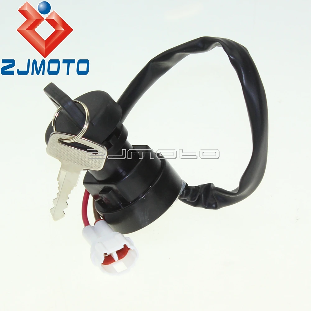

ZJMOTO Ignition Key Switch For YAMAHA RAPTOR YFM350 2003 2004 2005 2006 2007 2008 ATV
