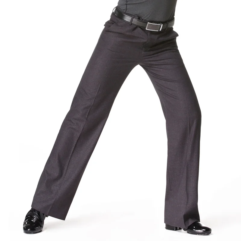 

Latin Dance Pants Male Black Rumba Cha Cha Samba Ballroom Dancing Clothes Men Trousers Competition Performance Wear DN7041