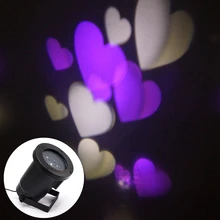 New LED Projector Laser Stage Light elf Romantic heart light laser for outdoor garden holiday Christmas decoration free shipping