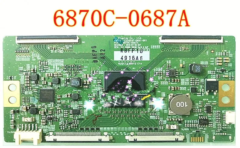 

For LG T-Con 6870C-0687A Logic Board LCD TV Large Size Small Board Logic Plate Bar