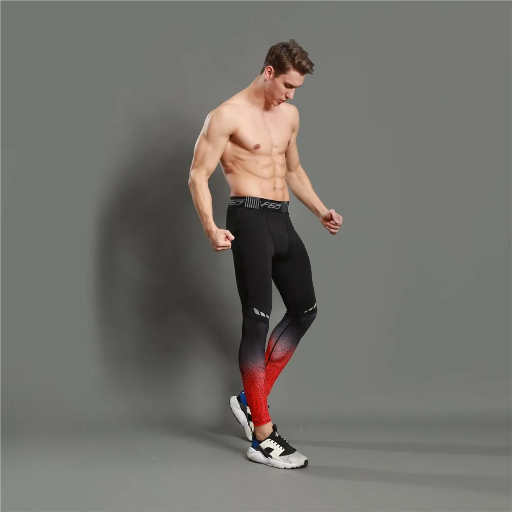 Мужская спортивная одежда для фитнеса, бега, осенние спортивные штаны, мужские компрессионные быстросохнущие впитывающие пот спортивны фитнес штаны