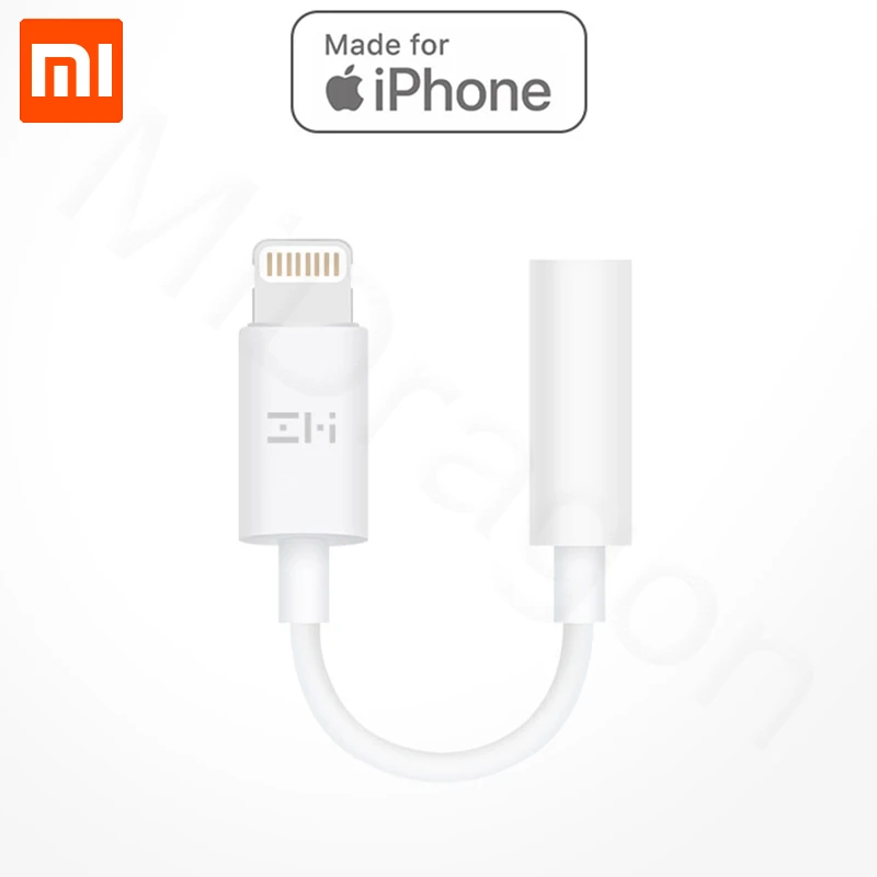 

Original Xiaomi ZMI Apple Lightning Audio Converter 3.5mm Headphones Audio Adapter Music Player for iPhone 7 plus for iPhone 8 P