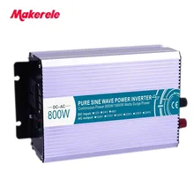 800W pure sine wave solar power inverter DC 12V 24V 48V to AC 110V 220V multiple parallel stacking pure sine 110v ac micro waterproof inverter 250w
