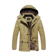 Брендовая модная мужская куртка с подкладкой из шерсти, однотонное пальто с капюшоном на подкладке, зимняя теплая куртка на молнии, Зимняя парка, верхняя одежда размера плюс