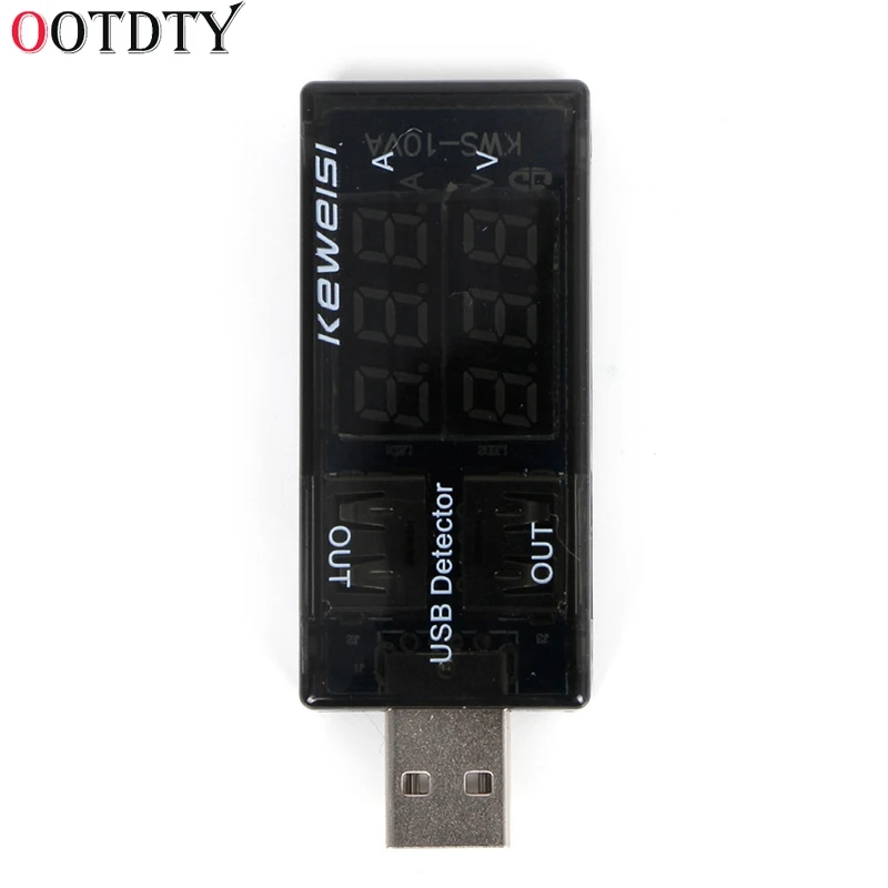 USB Current Voltage Tester USB Voltmeter Ammeter Detector Double Row Shows New