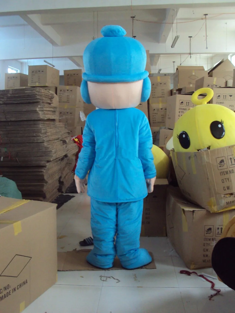 Новое поступление; костюм для мальчиков Pocoyo; мультяшный талисман с персонажами