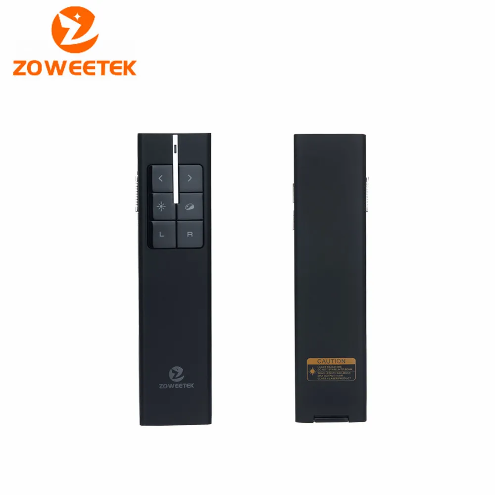 الأصلي zoweetek ZWP03 اللاسلكية 2.4 جرام powerpoint مؤشر الليزر القلم ppt مقدم الاجتماع الذكية للعرض