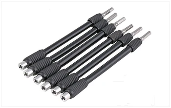 

4pcs 4mm hex socket Screwdriver extension rod bending universal joint universal connecting rod hose connecting rod screw