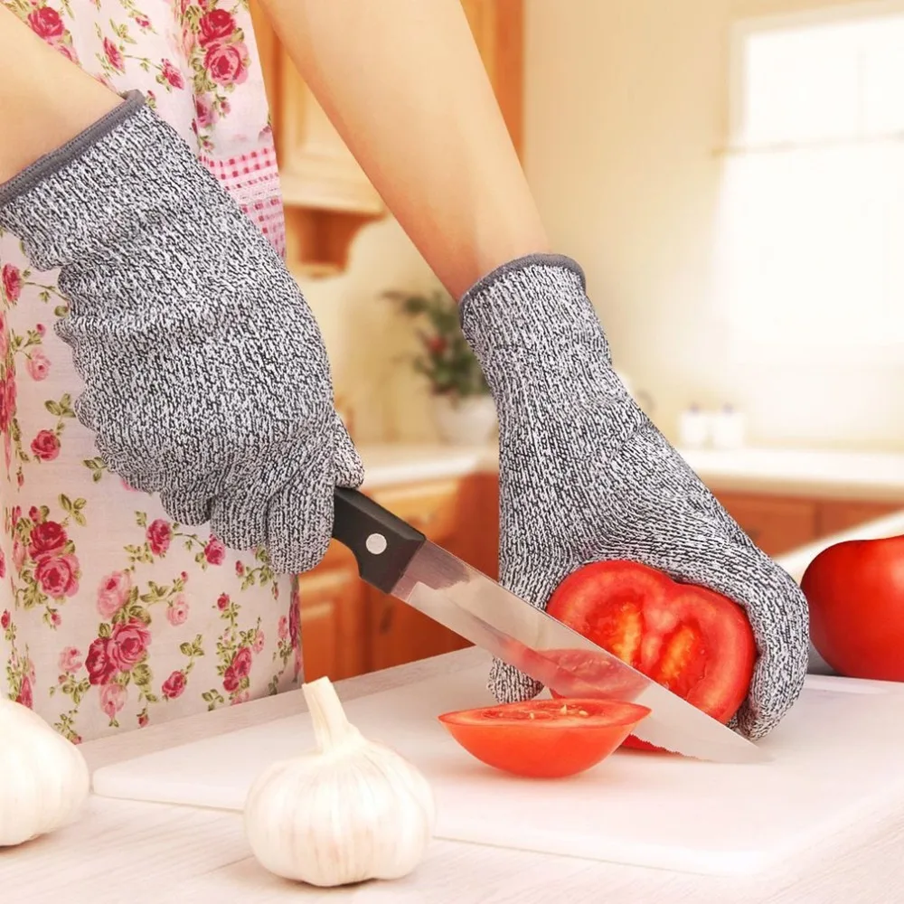 Уличные ножевые устойчивые к порезам перчатки для забоя на кухне, погружные клейкие мужские перчатки из полиэтилена HPPE