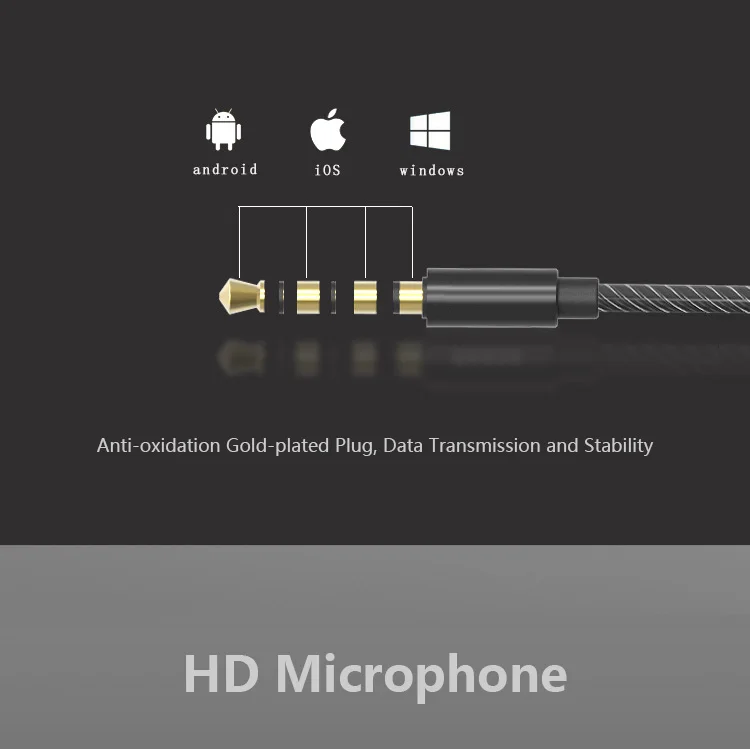 RUKZ R3 высококлассные стерео наушники-вкладыши с микрофоном для мобильного телефона XBS Bass наушники HiFi наушники Dj гарнитура 100 мм динамик музыка