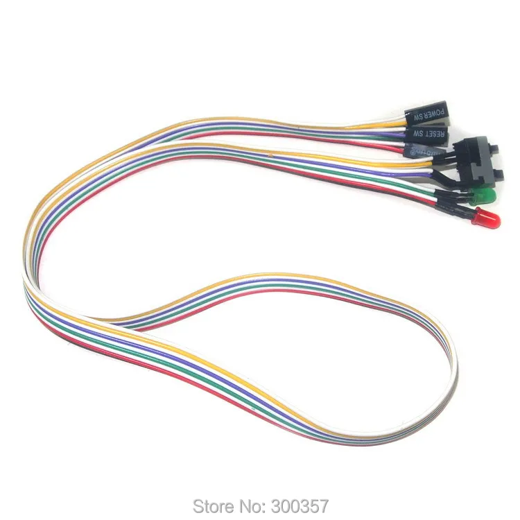 10pcs/lot Desktop PC Case Power cable SW switch Re starting switch