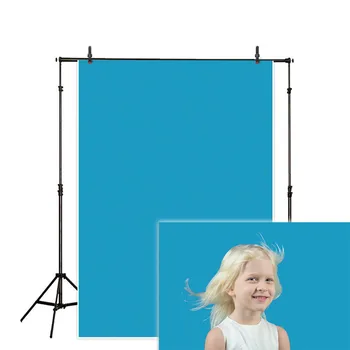 

MEHOFOTO Ocean Blue Pure Color Photography Backdrop Portrait Shooting Photo Studio Background Photo Booth Photocall Prop Decor
