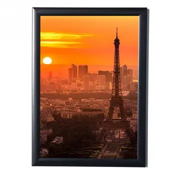 

Black Simulation Wood Table Photo Frame Picture A4 Frames Complete Frame with Plastic Hardboard Back Photoes Decorative Tool