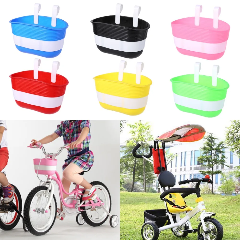 

Bicycle Basket Children Bike Plastic Hanging Front Handlebar Carrier Saddlebag