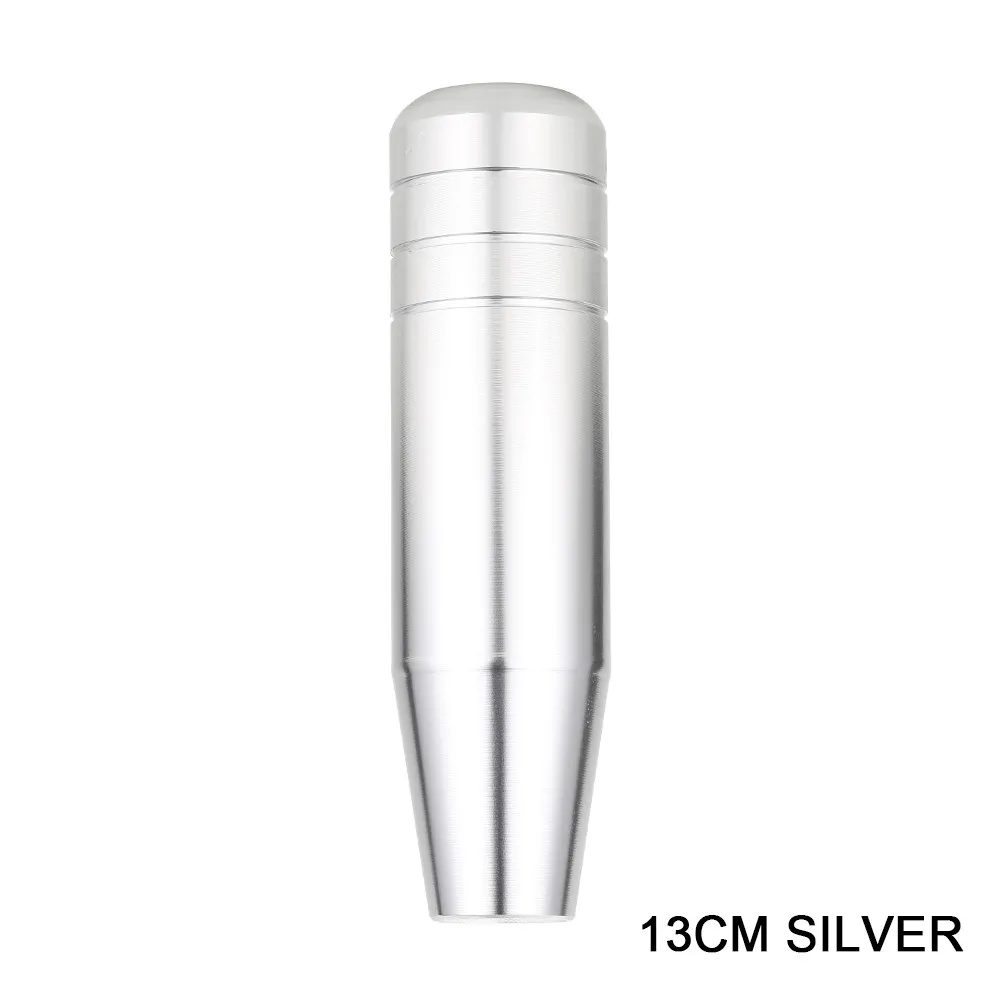 R-EP универсальная алюминиевая ручка переключения передач 13 см 18 см жареная синяя гоночная ручка переключения передач для большинства автомобилей - Название цвета: 13CM SILVER