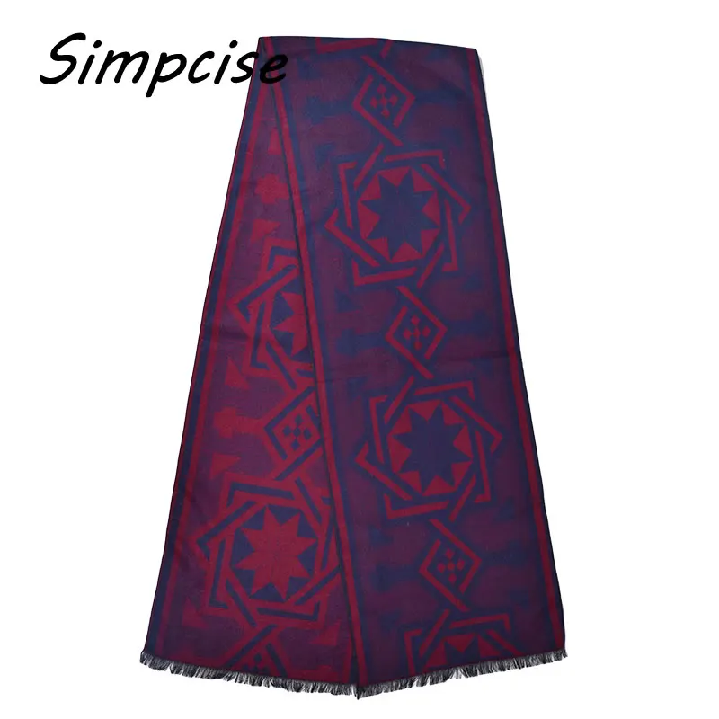 wool scarf mens Men's 2021 new Autumn and winter fashion scarves men  warm wool scarves cashmere scarf A3A18918 mens linen scarf