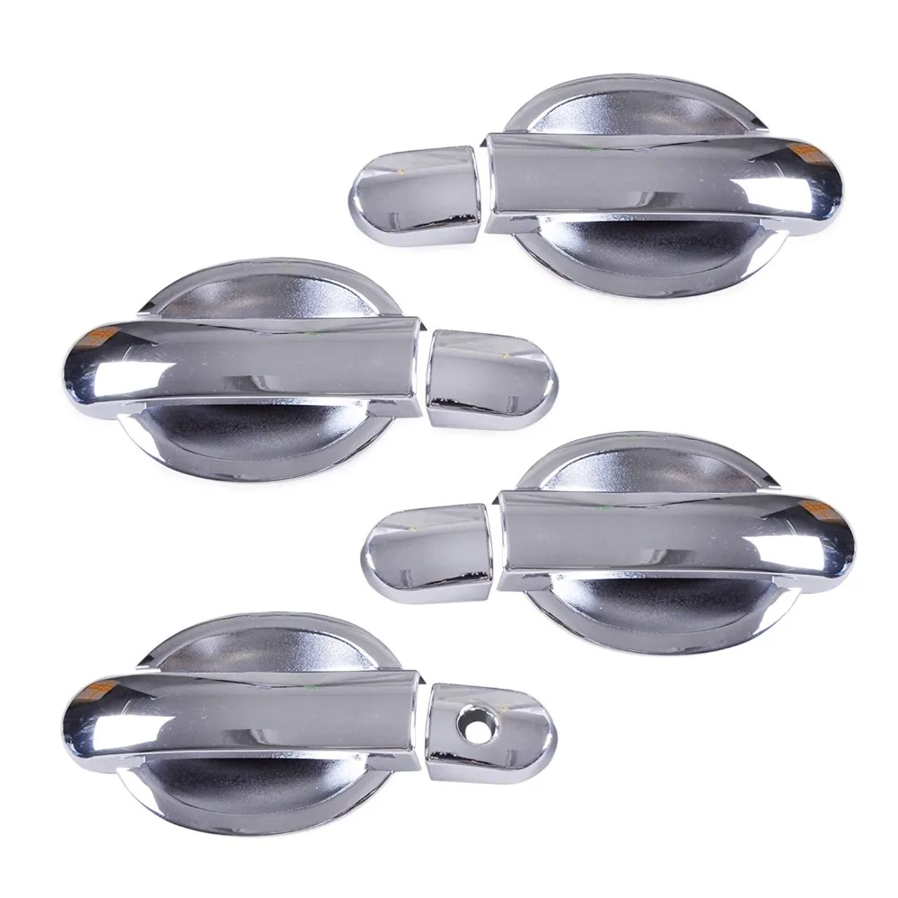 New Chrome Door Handle Cover And Cup Bowl Combo For Nissan Versa