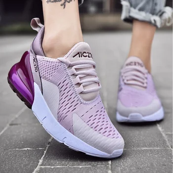 

Dropshipping Women Casual Shoes Fashion Women Sneakers Breathable Mesh Walking Shoes Lace Up Flat Shoes XYZ005