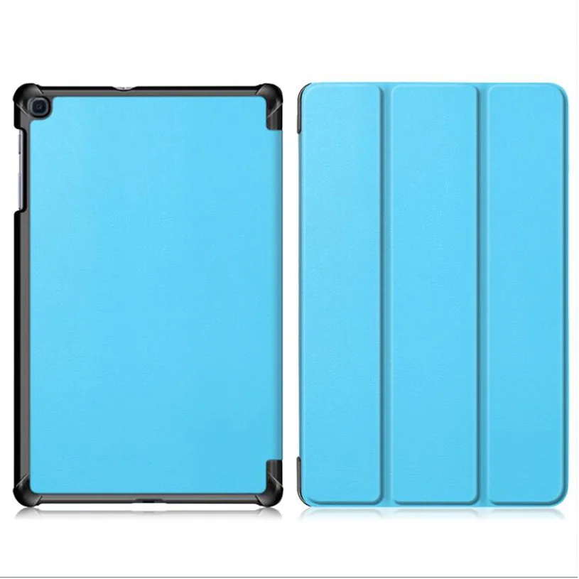 Чехол Funda для samsung Galaxy Tab A 10,1 SM-T510 SM-T515 чехол-подставка из искусственной кожи для samsung Tab A 10,1 T510 T515 чехол - Цвет: Sky Blue
