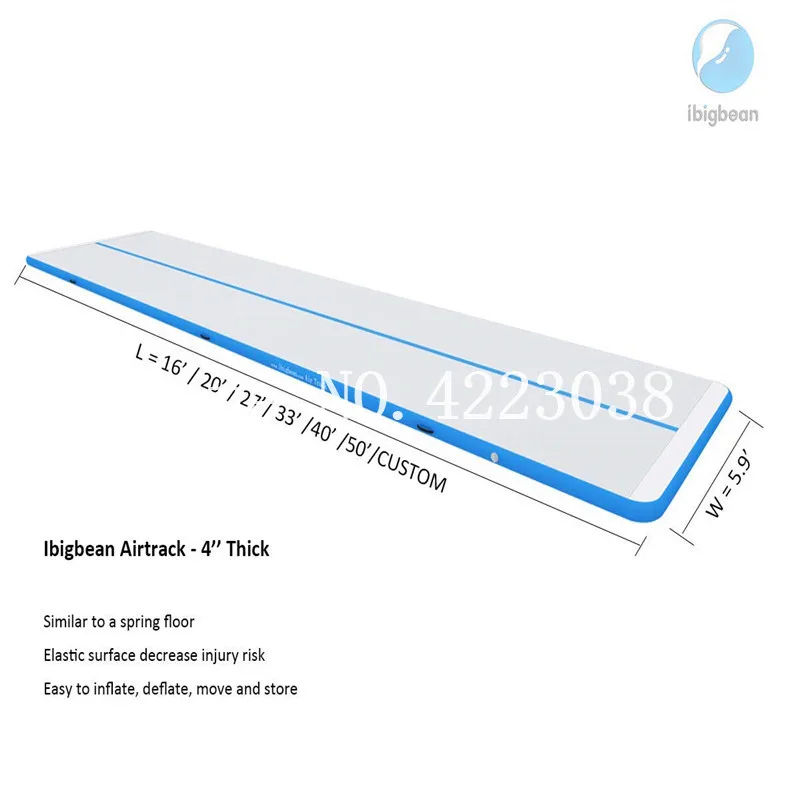 Бесплатная доставка 6 х 1 х 0,2 м синий надувной гимнастические матрасы тренажерный зал в стиральной машине Airtrack пол акробатика Air трек для